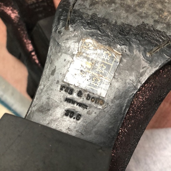 Rag & Bone Metallic Copper Drea Walker Suede Ankle Booties - Picture 13 of 15